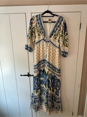 farm rio summer sunrise mixed palm maxi dress FARM Rio | Dresses | Farm Rio Summer Sunrise Mixed Palm Embroidered 0 Linen Maxi  Dress Red Xxs